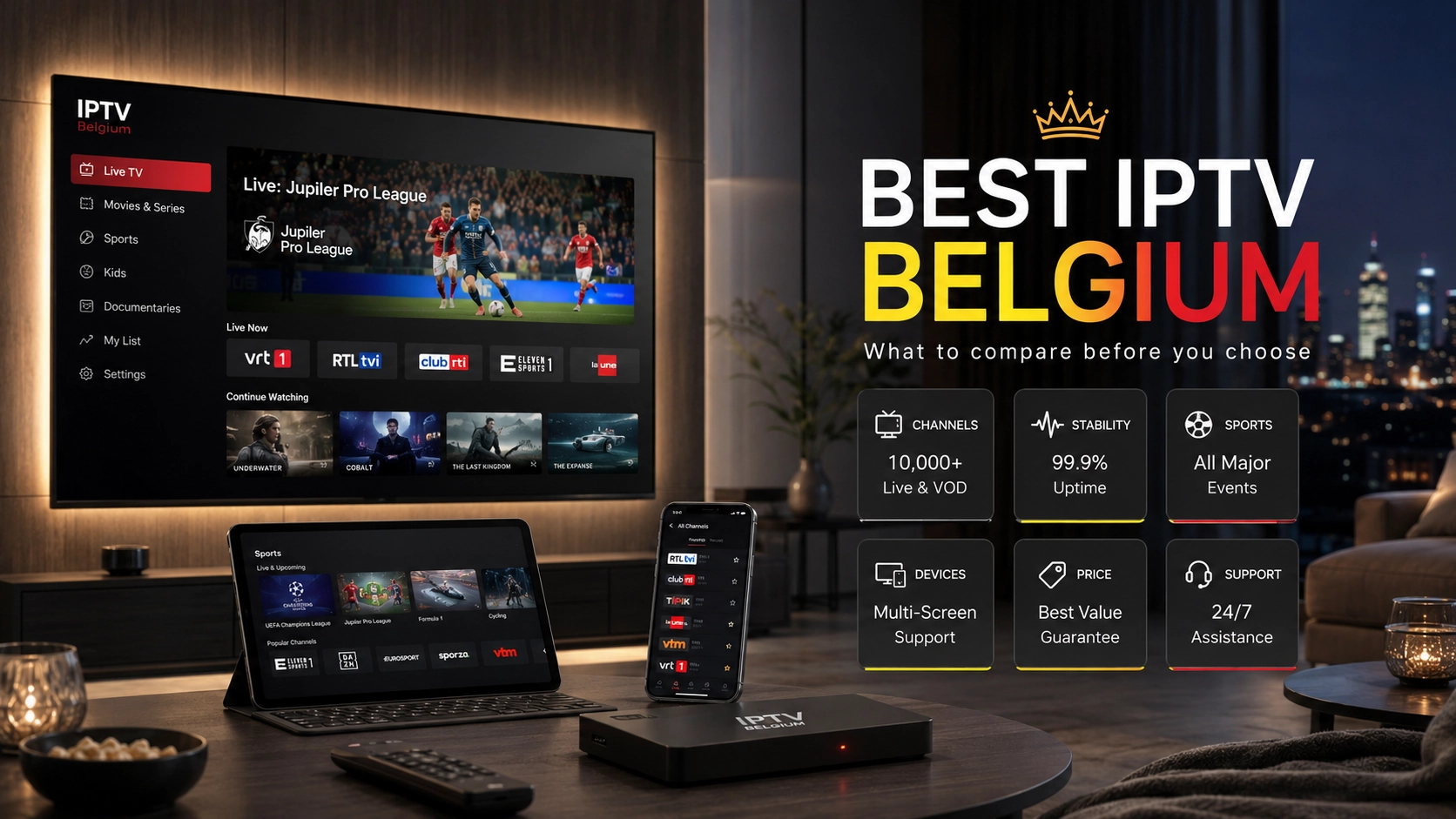 IPTV vs Proximus Pickx en Belgique : comparatif